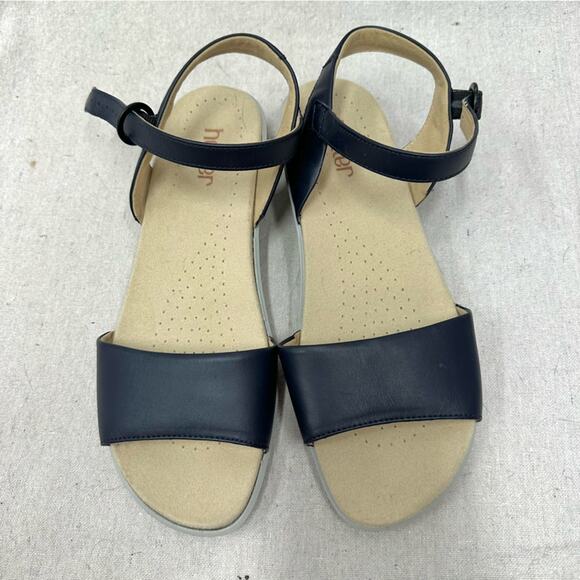 Hotter‎ Tropic navy classic two-part comfort sandal Euro Size 41.5 US Size 9.5 - Picture 4 of 12